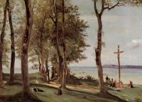 Corot, Jean-Baptiste-Camille - Honfleur - Calvary on the Cote de Grace